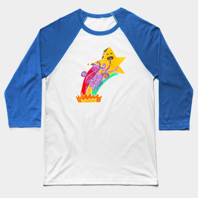 Shooting Star Baseball T-Shirt by After Daylight Project